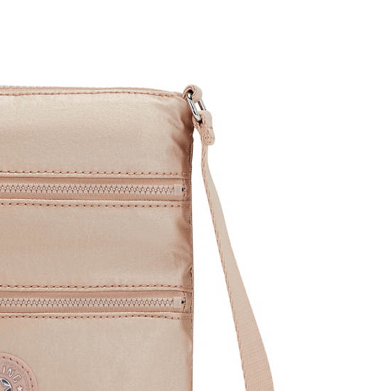Sac Mini Kipling Keiko Metallic Crossbody Doré | FR 1880HA